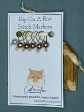 Load image into Gallery viewer, Pop On A Few "First Glass" - 7mm Stitch Markers, Glass Pearls