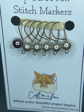 Load image into Gallery viewer, Pop On A Few "First Glass" - 7mm Stitch Markers, Glass Pearls