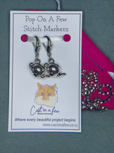 Load image into Gallery viewer, Pop On A Few "Charming" - 5mm Lobster Clasp Stitch Markers, Silver Teapots