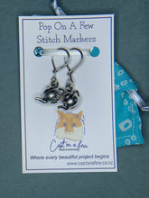 Load image into Gallery viewer, Pop On A Few "Charming" - 9mm Stitch Markers, Silver Teapots