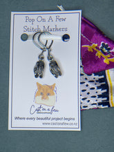 Load image into Gallery viewer, Pop On A Few "Charming" - 9mm Stitch Markers, Silver Jandals