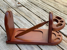 Load image into Gallery viewer, Yarn Spindle and Accessories Holder, Solid Wood