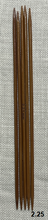 Load image into Gallery viewer, Bamboo Double-Pointed Knitting Needles 13cm Sets of 5