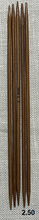 Load image into Gallery viewer, Bamboo Double-Pointed Knitting Needles 13cm Sets of 5