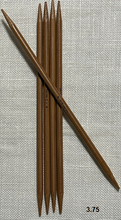 Load image into Gallery viewer, Bamboo Double-Pointed Knitting Needles 13cm Sets of 5