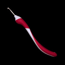 Load image into Gallery viewer, Addi Swing crochet hook 3.25mm electric pink side view
