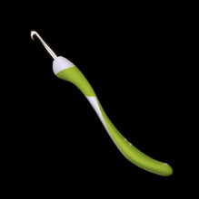 Load image into Gallery viewer, Addi Swing crochet hook 7mm lime side view