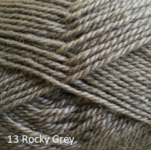 Load image into Gallery viewer, Crucci Ferndale 8ply pure wool yarn, rocky grey
