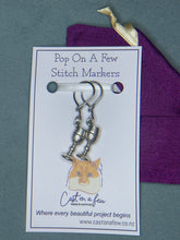 Load image into Gallery viewer, Pop On A Few &quot;Charming&quot; - 9mm Stitch Markers, Silver Goblets
