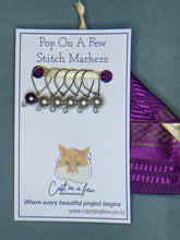 Load image into Gallery viewer, Pop On A Few &quot;First Glass&quot; - 7mm Stitch Markers, Glass Pearls
