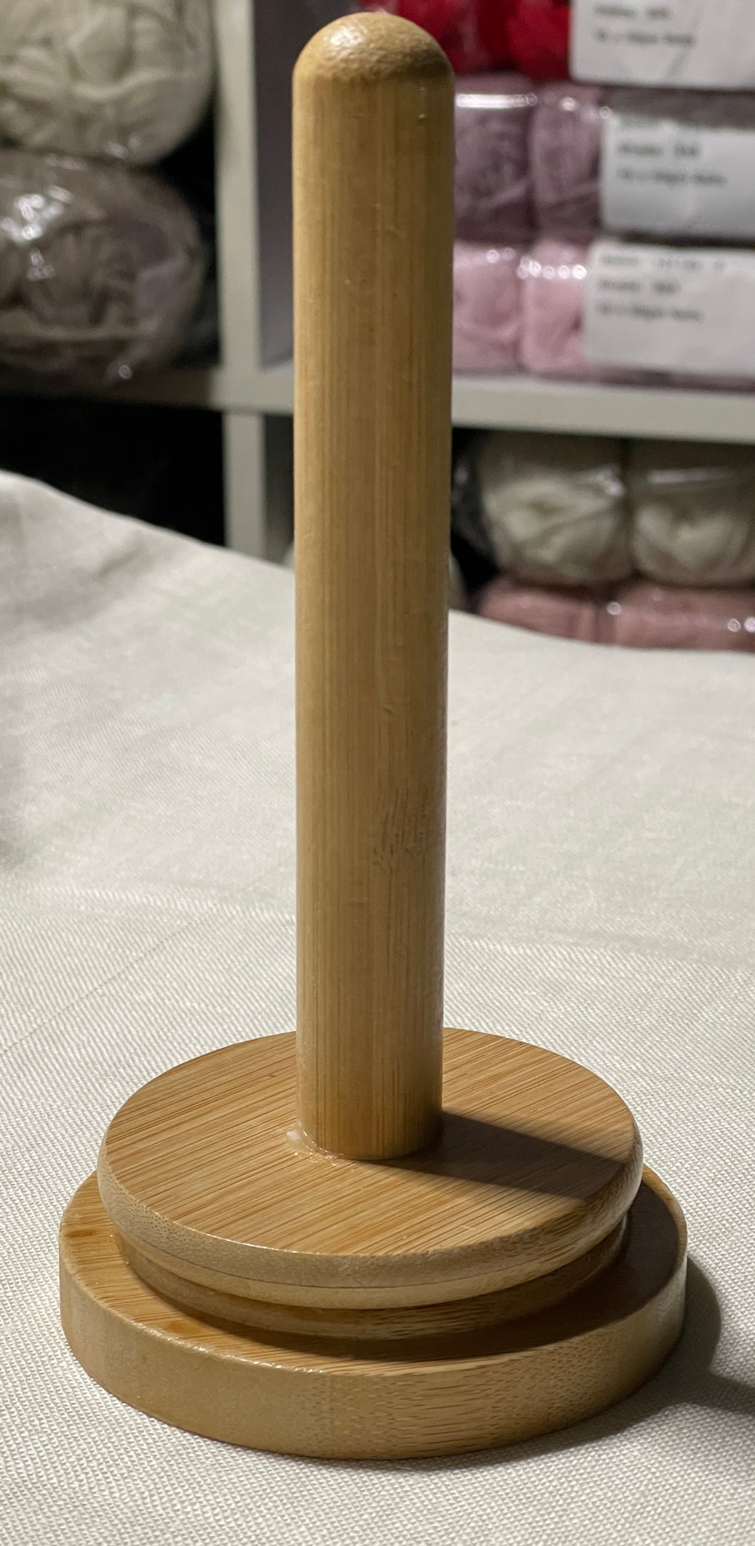 Wooden Yarn Holder Spindle