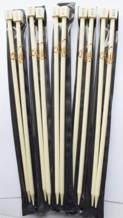 Quill Single-Pointed Knitting Needles row of five sets